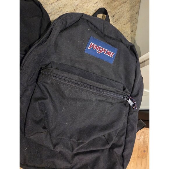 Lot of 2 JANSPORT Backpack Black Classic - Picture 4 of 11